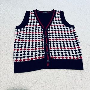 Unisex kids Hunt brand knitted vest with buttons